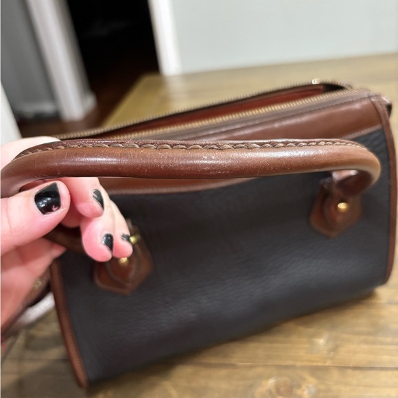 Vintage Dooney & Bourke All-Weather Leather Mini Satchel Crossbody - Picture 11 of 16